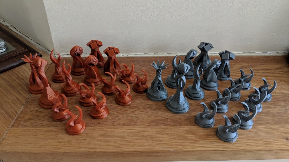 Chess Set - 3D Print Model by jd94