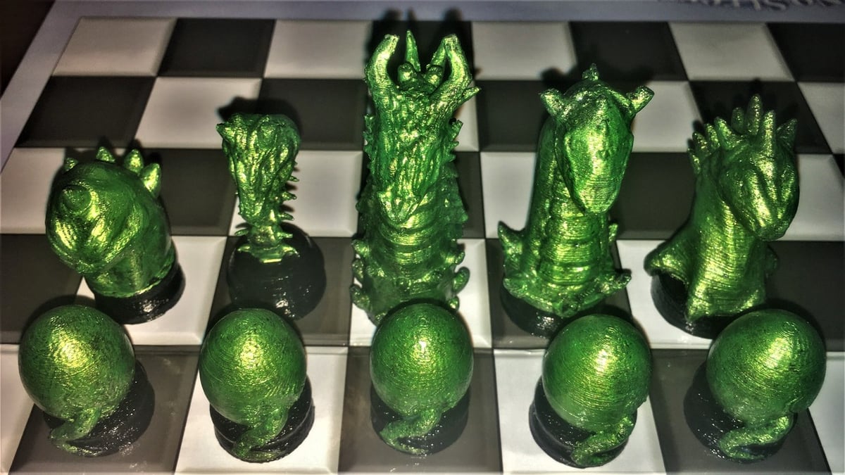 This chess set was designed in Z-Brush
