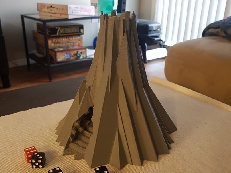 A functional dice tower for the crossover game of your dreams