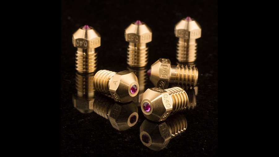The Olsson Ruby is an assembled nozzle with a super tough ruby tip