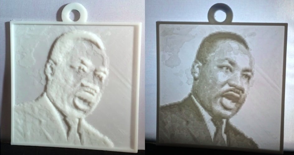 Lithophanes are the simplest way to make a photo 3D