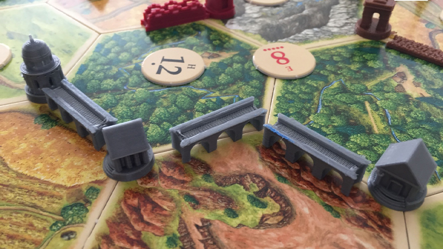 Neoclassical settlements and cities as well as Roman aqueducts would definitely refresh your old Catan board