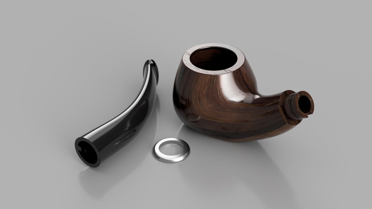 This incredible pipe is a render from Fusion 360