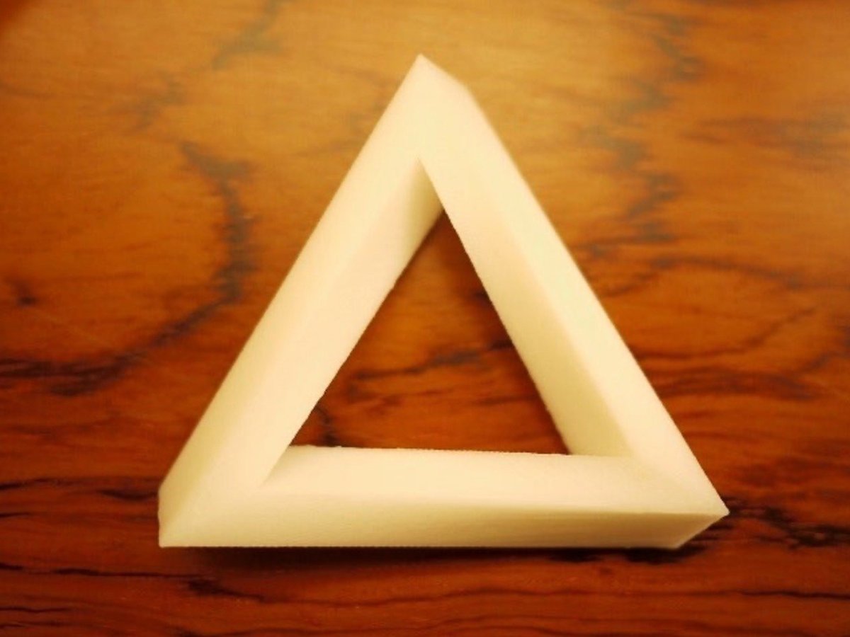 Imagen de Archivos para impresora 3D / Cosas para imprimir en 3D: Triángulo de Penrose de Escher