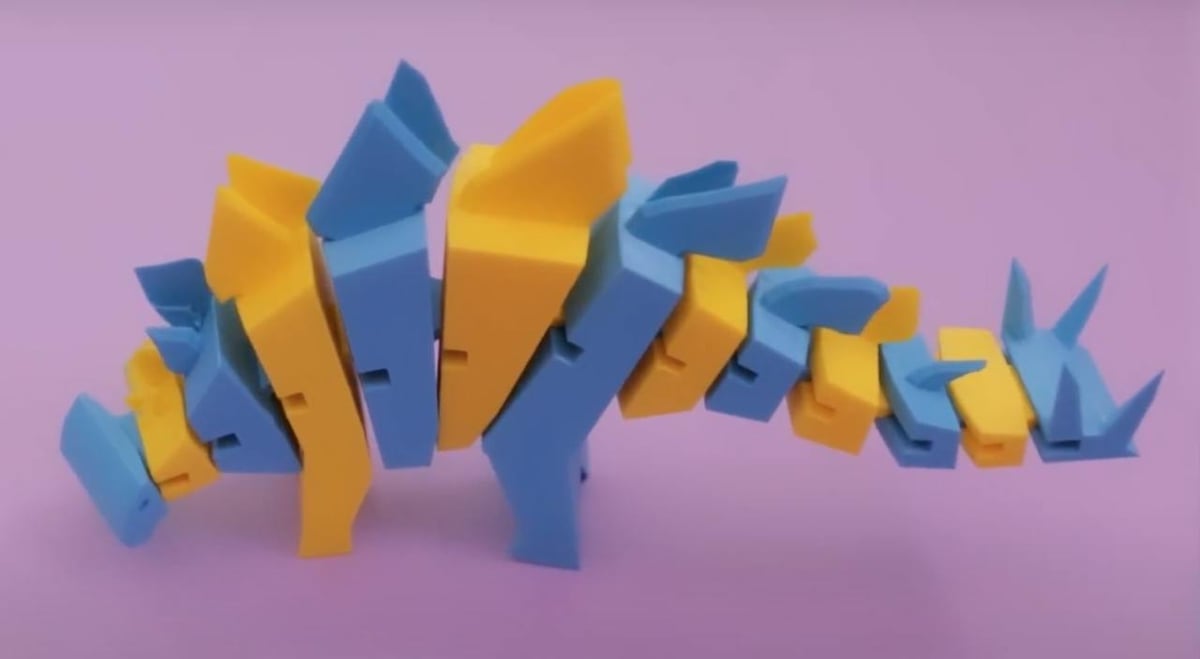 This stegosaurus is anything but scary