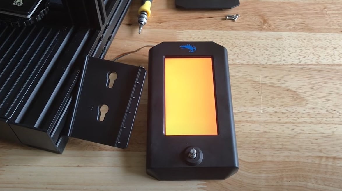 Your V2's LCD screen will turn orange when it's updating