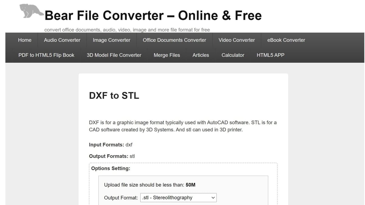 Bear File Converter makes the conversion process quick and brainless
