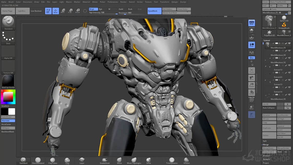 3D modeling is used to create characters