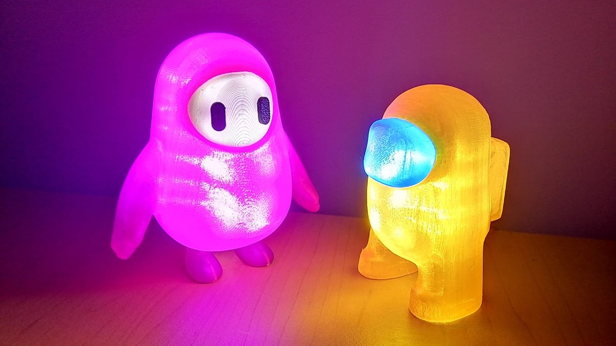 Never fear the dark again with your friendly Fall Guys nightlight