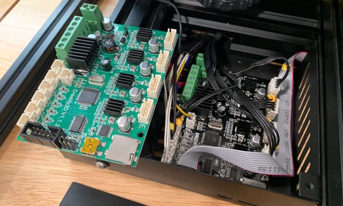 The Ender 3's stock mainboard is a bit lacking in ports