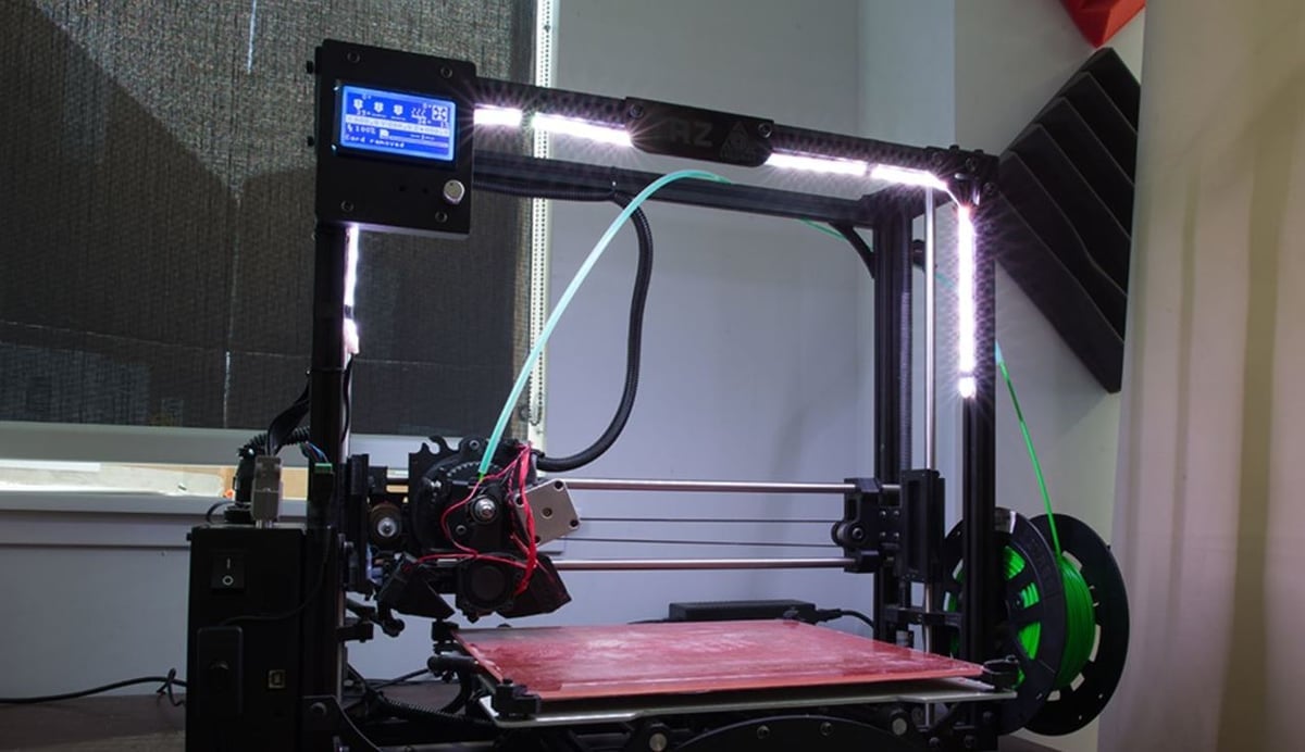 Lights can help illuminate the build space on your 3D printer