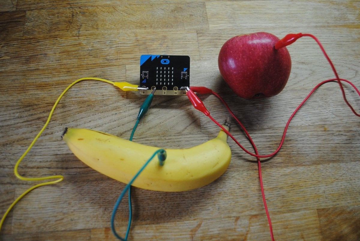 A fruity musical instrument built with the Micro:Bit