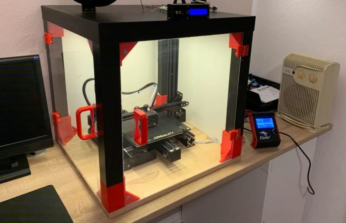 An enclosure is vital for printing ABS and maintains a high ambient temperature