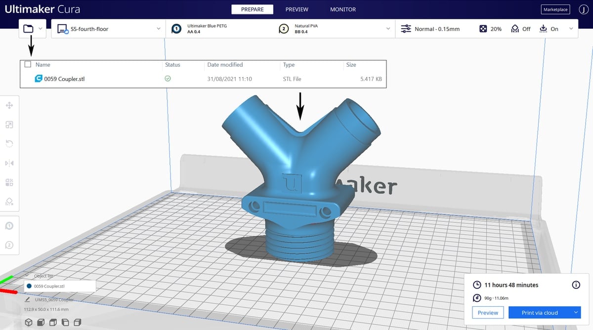 Imagen de Slicer 3D/Programma de corte para impresoras 3D: Cura
