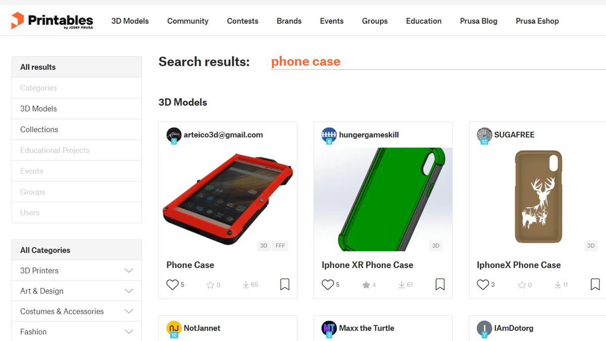 Here's a large repository of printable cases for different phone brands