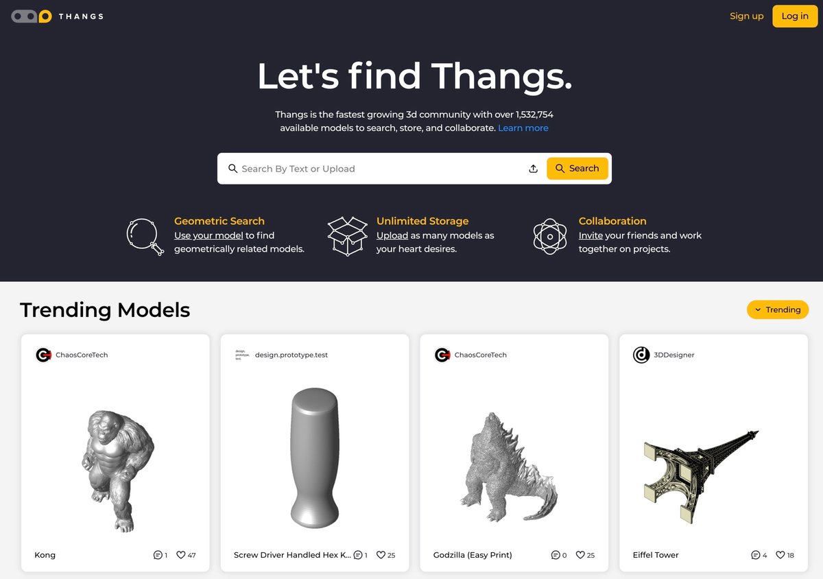 Imagen de Archivos STL gratis, modelos 3D para imprimir y diseños 3D gratis: Thangs