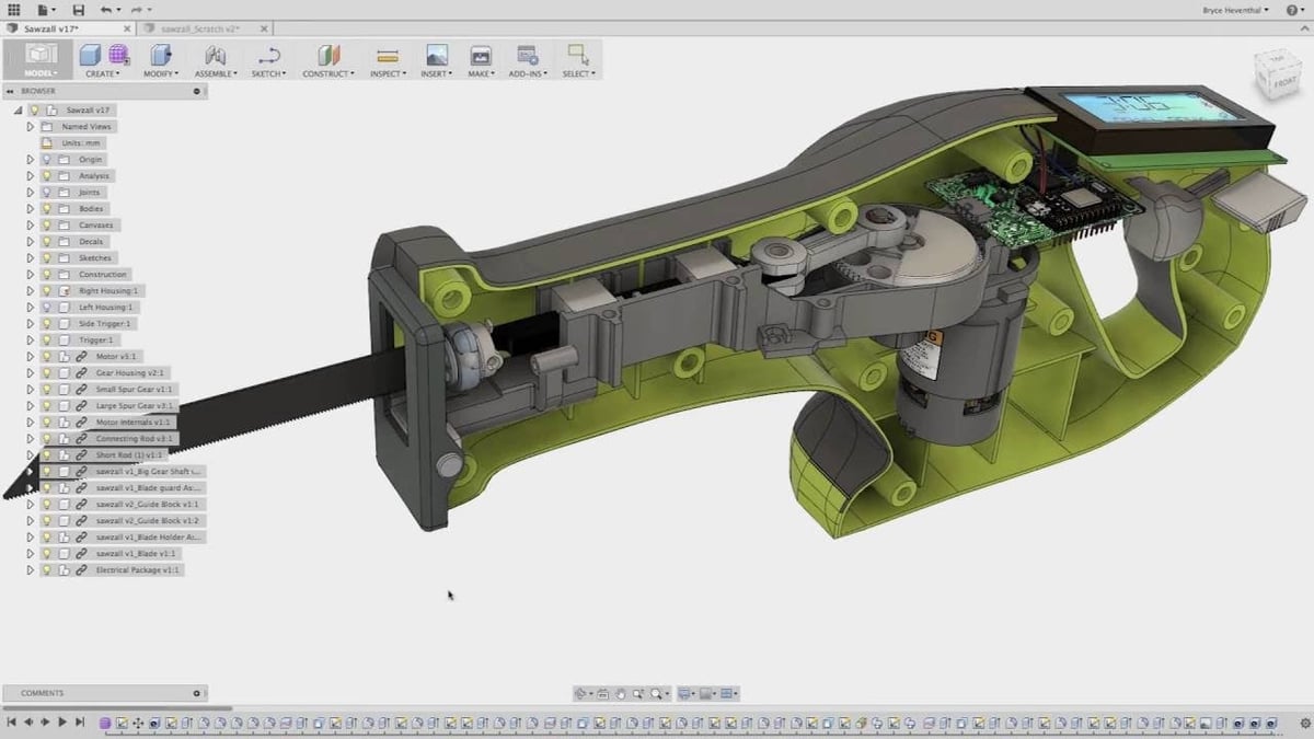 Image of The Best Free CAD Software / Free 3D Design Software: <span class="link" data-action="modal-open" data-modal-ajax="/en/product-overlay/92840/limit/0/">Fusion 360</span>