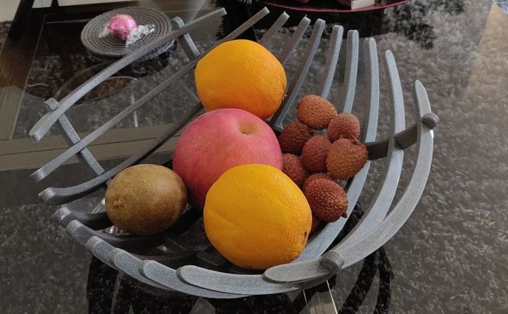 You can 3D print or laser cut this fruit stand