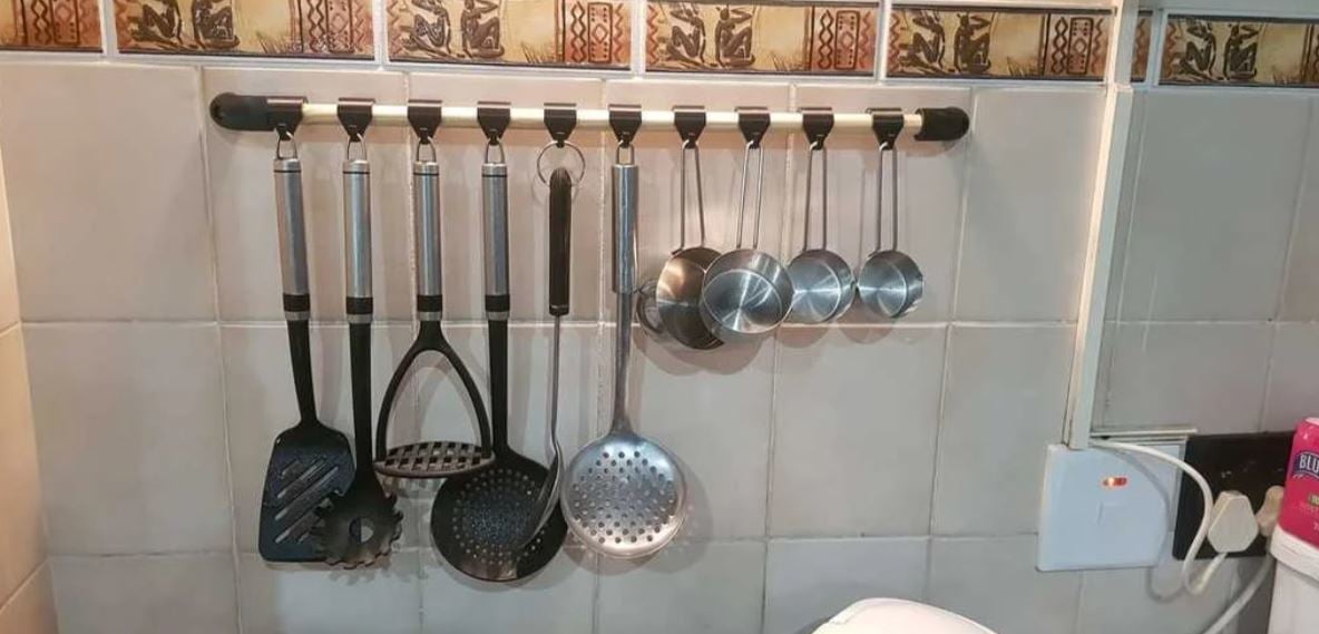 This utensil hanger fits a 5/8