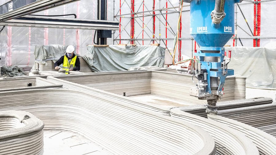 Automated 3D printing construction could reduce the amount of onsite laborers by at least 70%