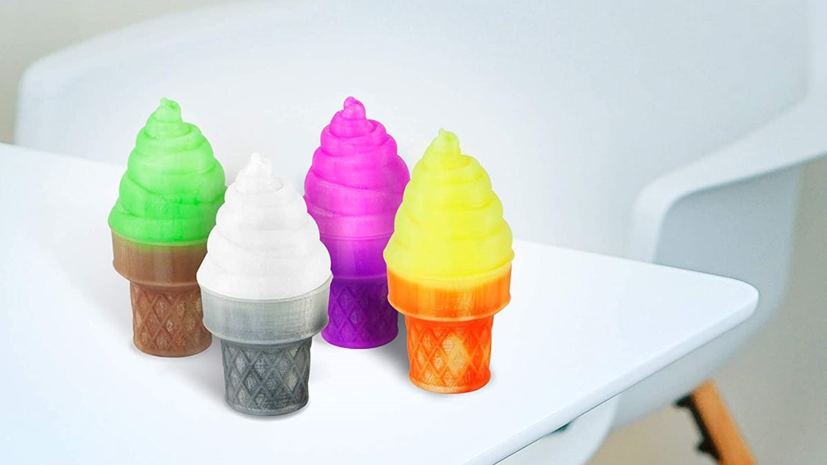 Ice cream cones are a fun way to see the color change