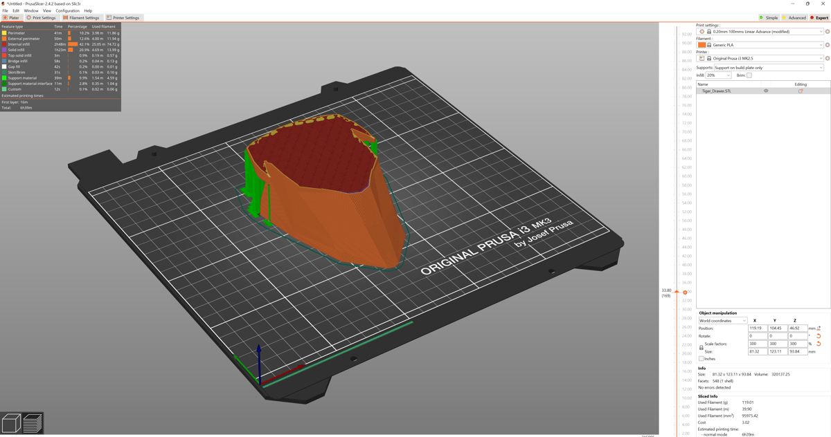 Imagen de Slicer 3D/Programma de corte para impresoras 3D: PrusaSlicer