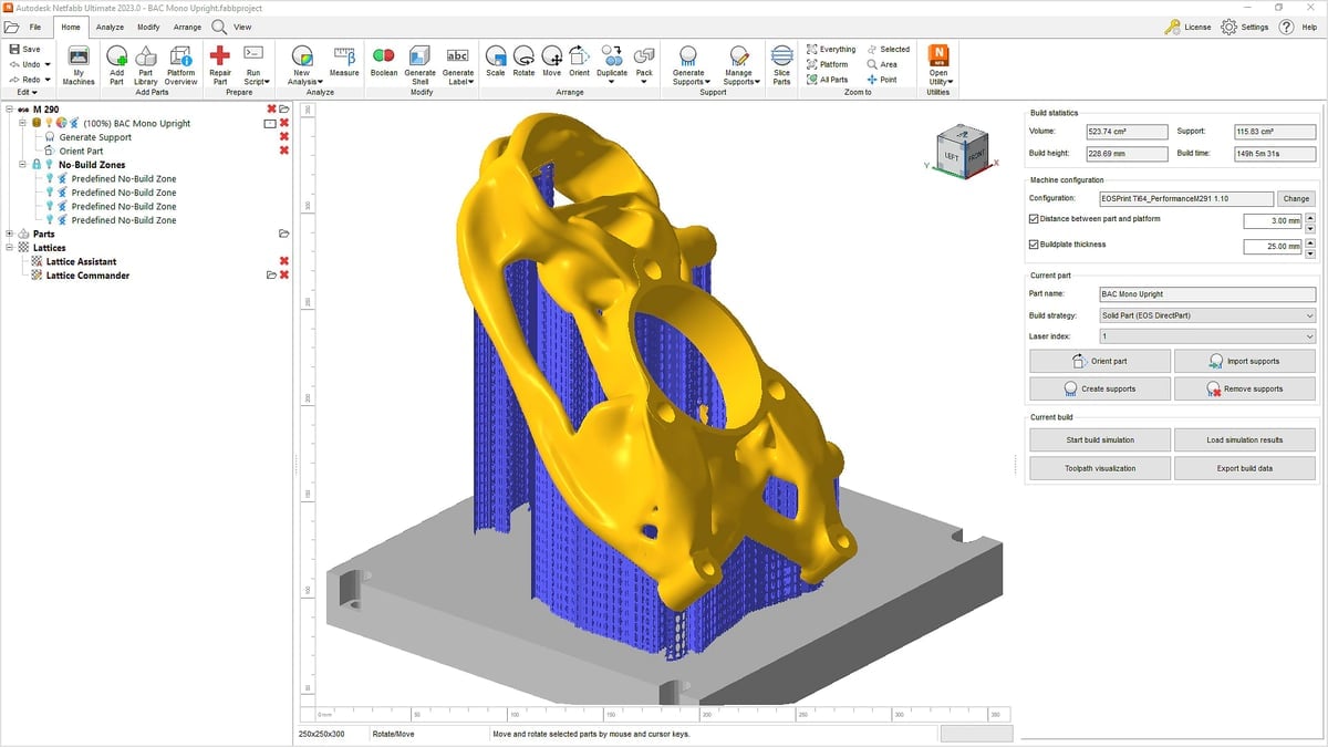 Imagen de Slicer 3D/Programma de corte para impresoras 3D: Netfabb
