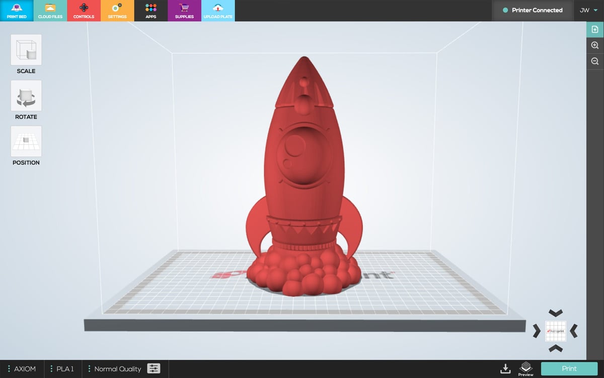 Imagen de Slicer 3D/Programma de corte para impresoras 3D: Astroprint