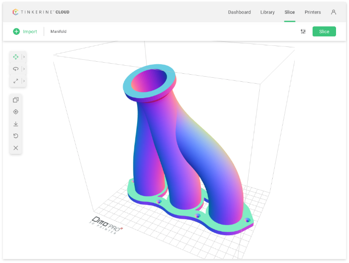 Imagen de Slicer 3D/Programma de corte para impresoras 3D: Tinkerine Cloud