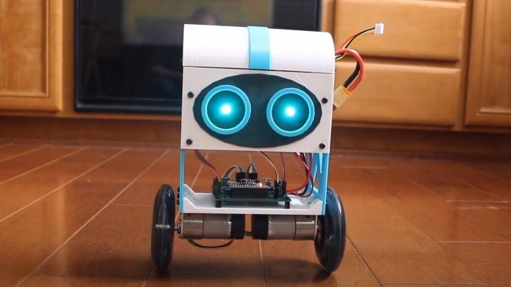 A 3D printed self balancing robot made with an Arduino Nano