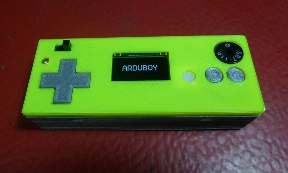 An Arduboy Clone made with an Arduino Nano and 3D printed case