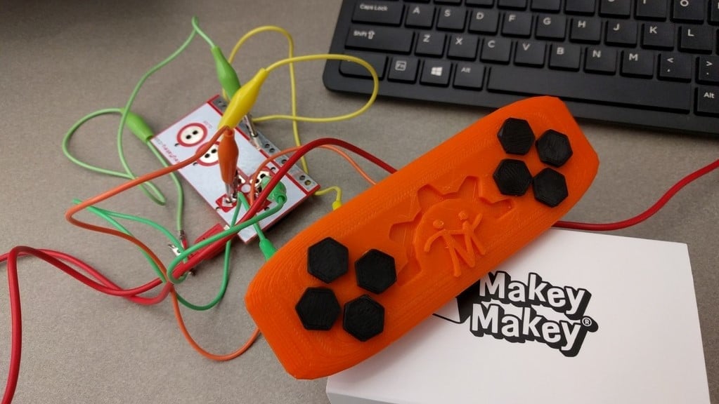This controller's buttons were printed in Protopasta's conductive PLA