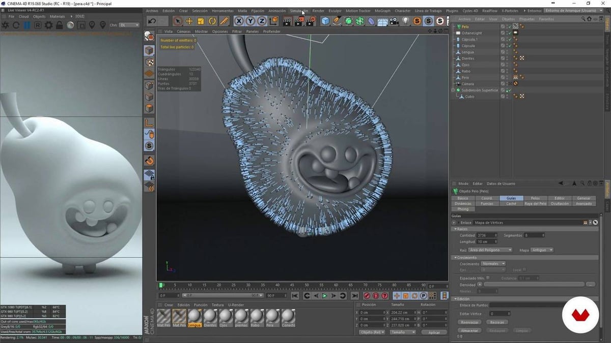 Cinema 4D has a number of powerful features