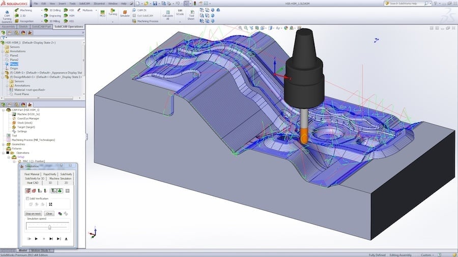 CAM automates manufacturing operations in CNC machines