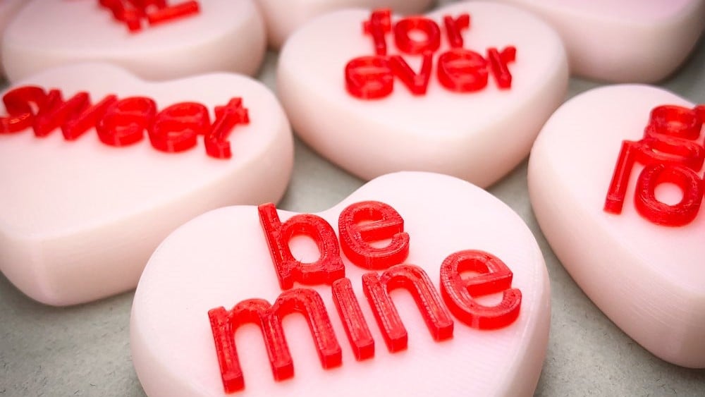 Print your own sweethearts to give to your sweetheart