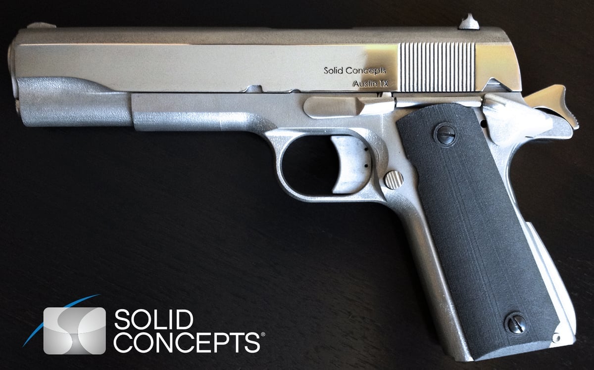 Solid Concepts 1911 DMLS 3D printed pistol