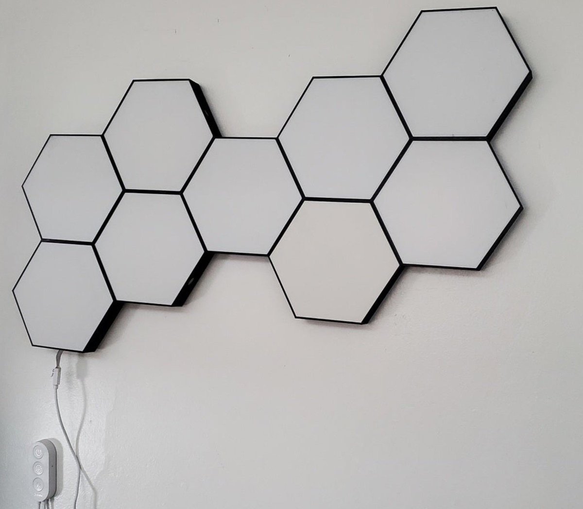 Foto de Projetos para impressora 3D: coisas para imprimir em 3D: Painéis hexagonais para luzes LED