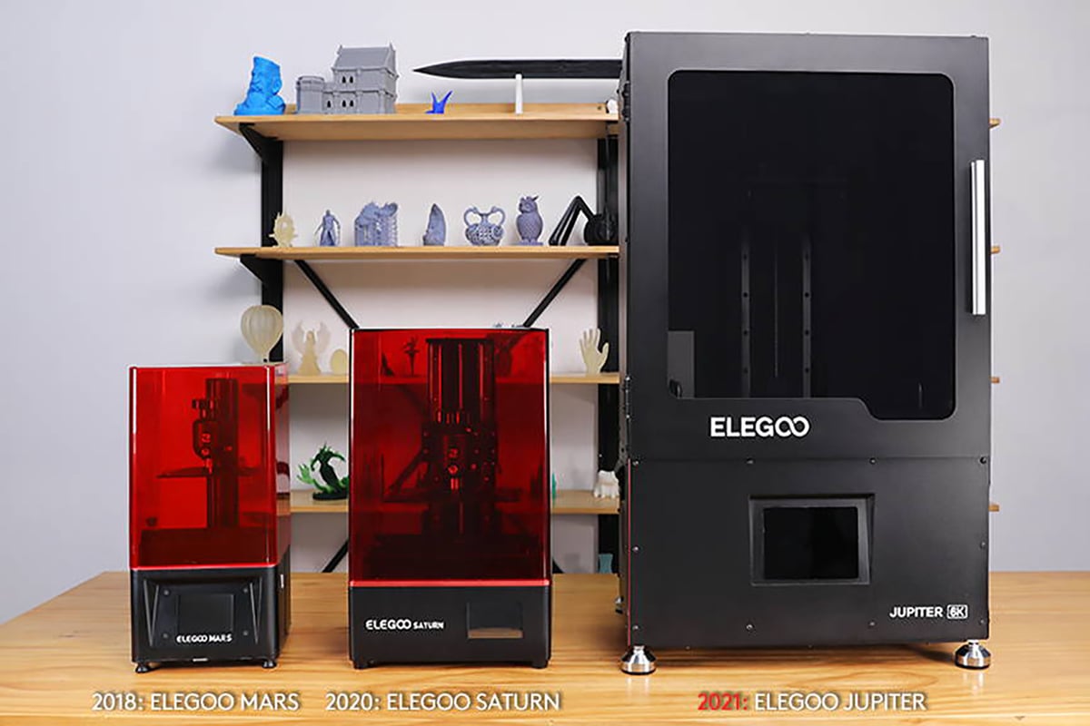ELEGOO Jupiter SE Resin 3D Printer, Large MSLA 3D Printer with
