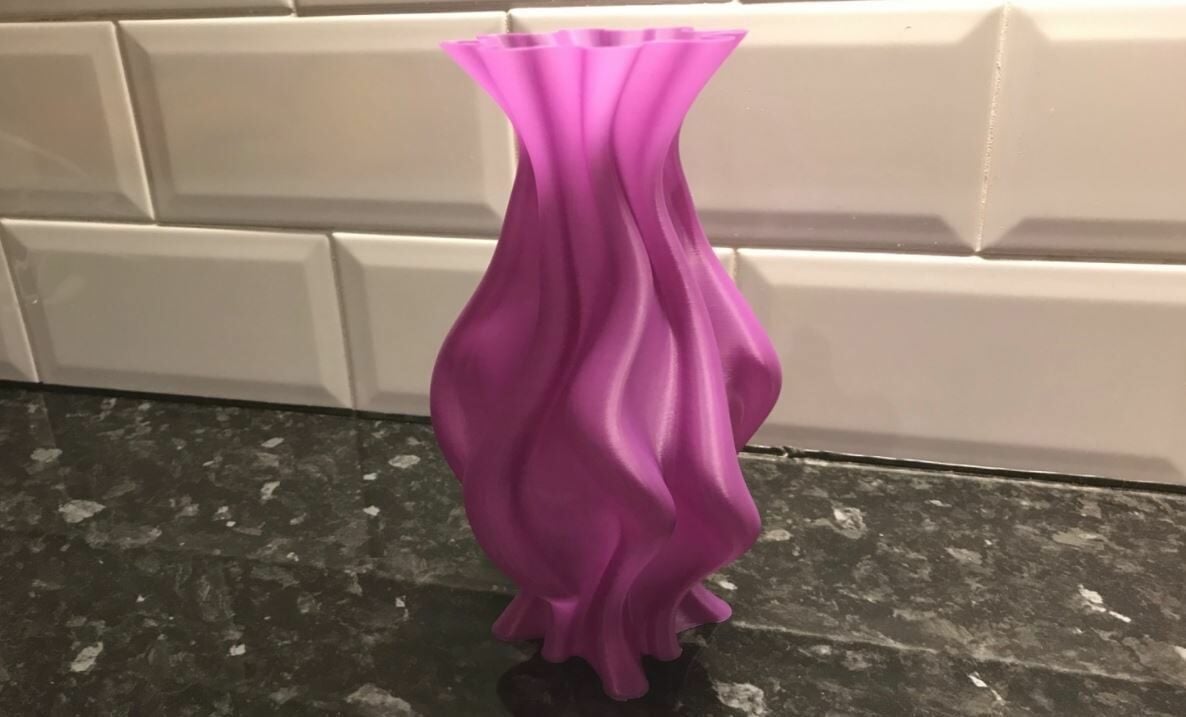 This vase's irregular shape looks cool
