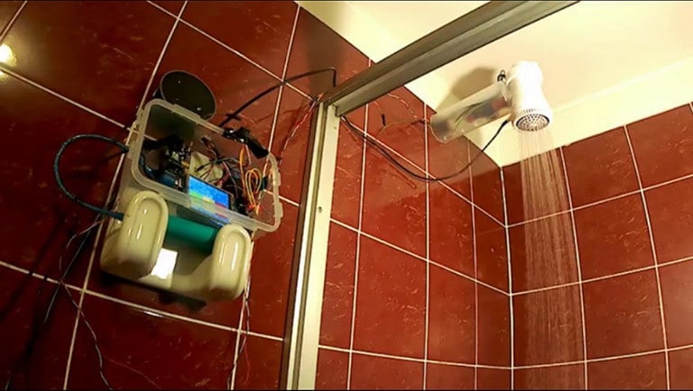 A smart shower system created with Alexa and the Arduino Mega