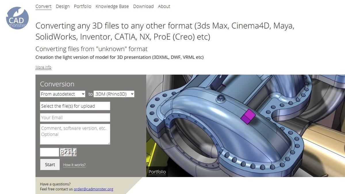 CAD Monster provides another option for file conversions, for a fee