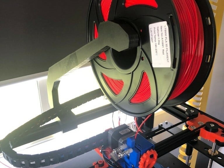 This spool holder is great if you have a direct drive extruder setup