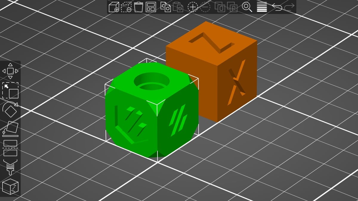 You can choose between two pre-loaded calibration cubes