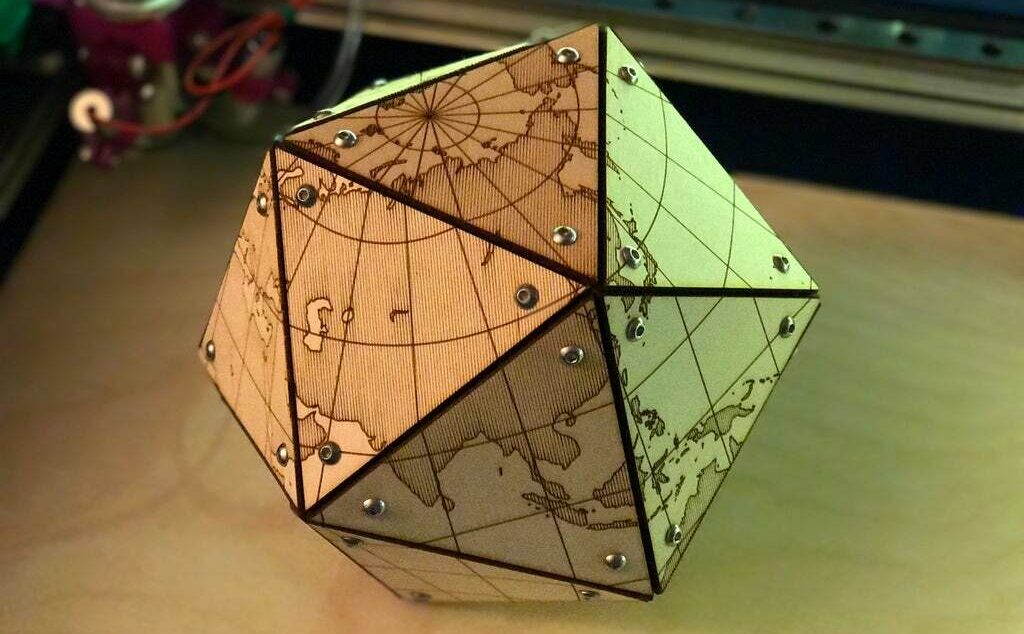 You can make this cool dymaxion map by downloading a free design