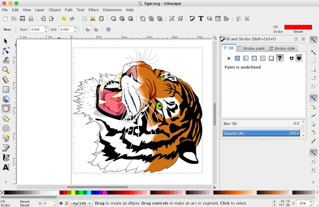 Inkscape is a popular tool for creating and editing SVG images