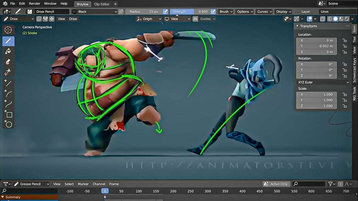 Go beyond modeling in Blender...you can create smooth animations!