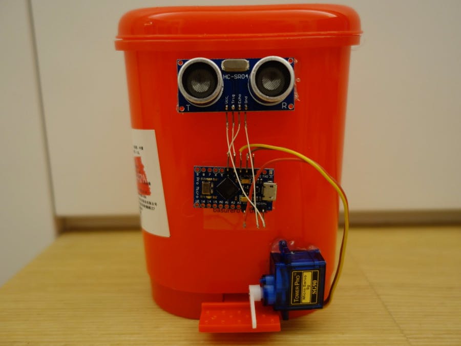 Image of Cool Arduino Projects: Touchless Trash Can