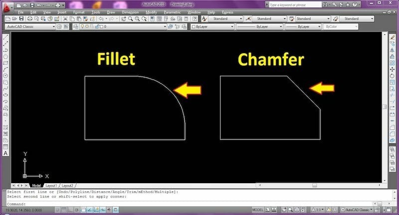 Fillets and chamfers are widely used as a safety measure and a weight saving feature
