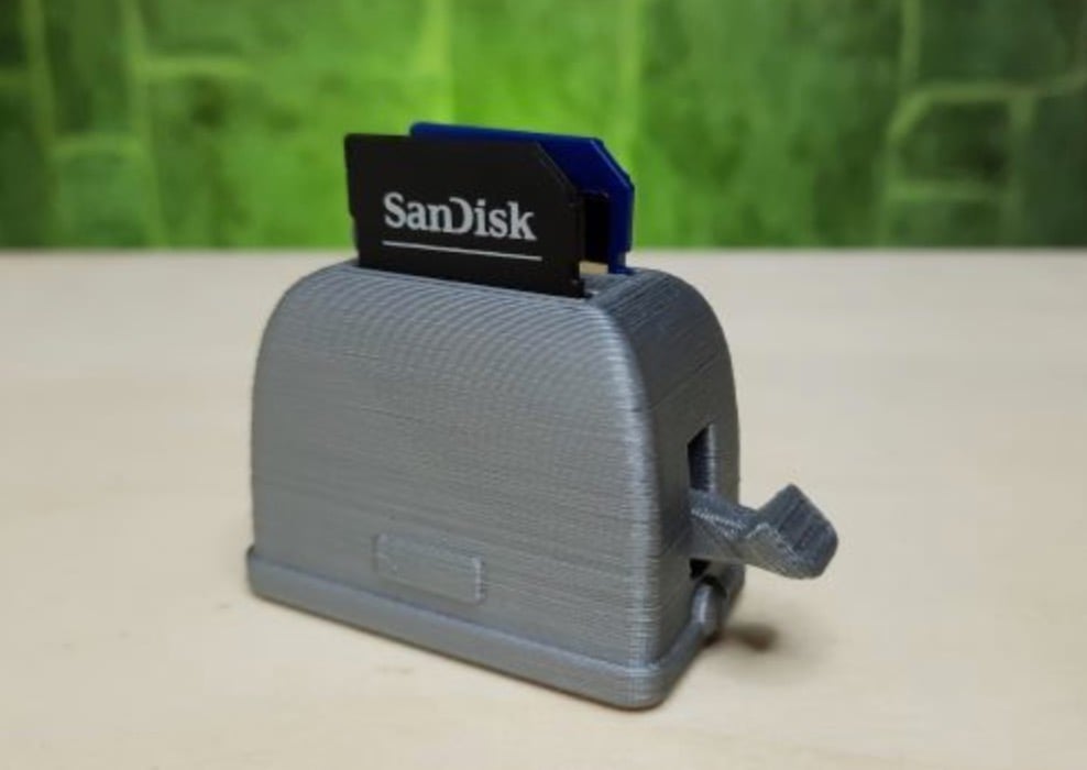 Image of Easy & Fun Things to 3D Print: SD Card Toaster