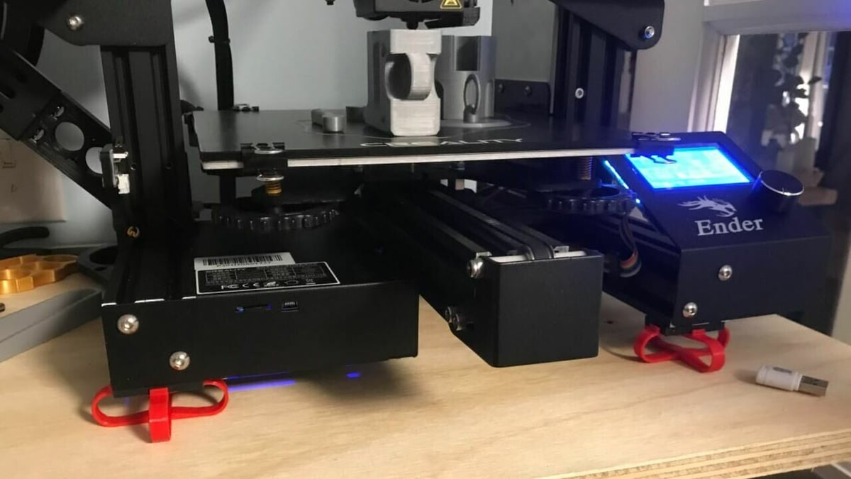 You can use vibration dampers to minimize vibrations on your printer